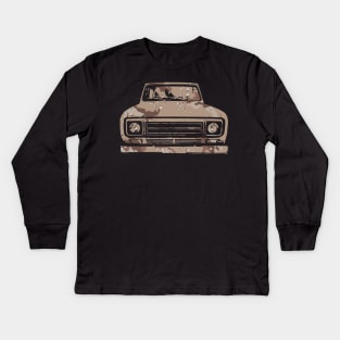 IH Scout II classic 4x4 truck 1979 desert camo Kids Long Sleeve T-Shirt